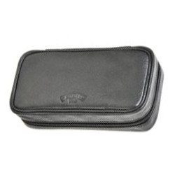 Savinelli Pouch 3 Pipes Black Leather 