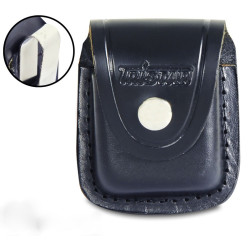 ZIPPO Imitation Pouch Black Leather Clip by TRISTAR 